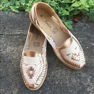 Authentic leather sandals